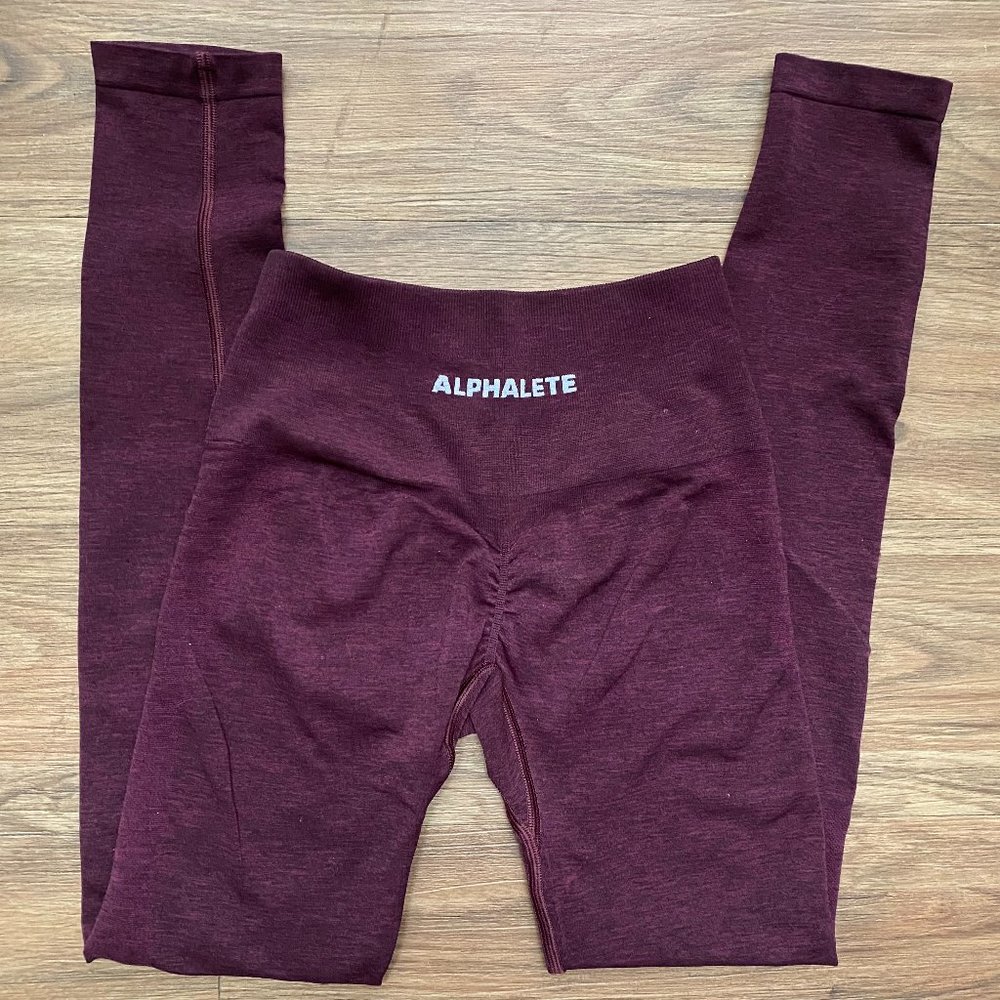 Alphaletee Amplify Legging - Black Cherry - XS